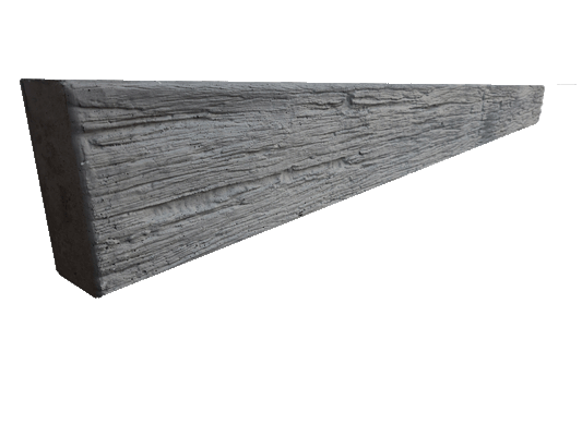 Charcoal Wood Grain Concrete Sleeper